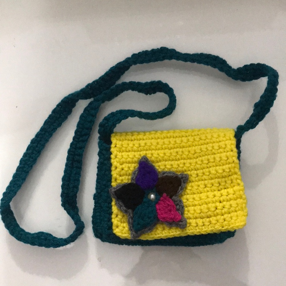 Handmade crotchet purse